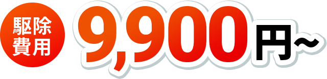 駆除費用9,900円~